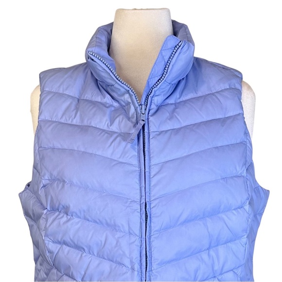 NWT Talbots Sky Blue Quilted Down Vest Plus Size 1X - Picture 3 of 14
